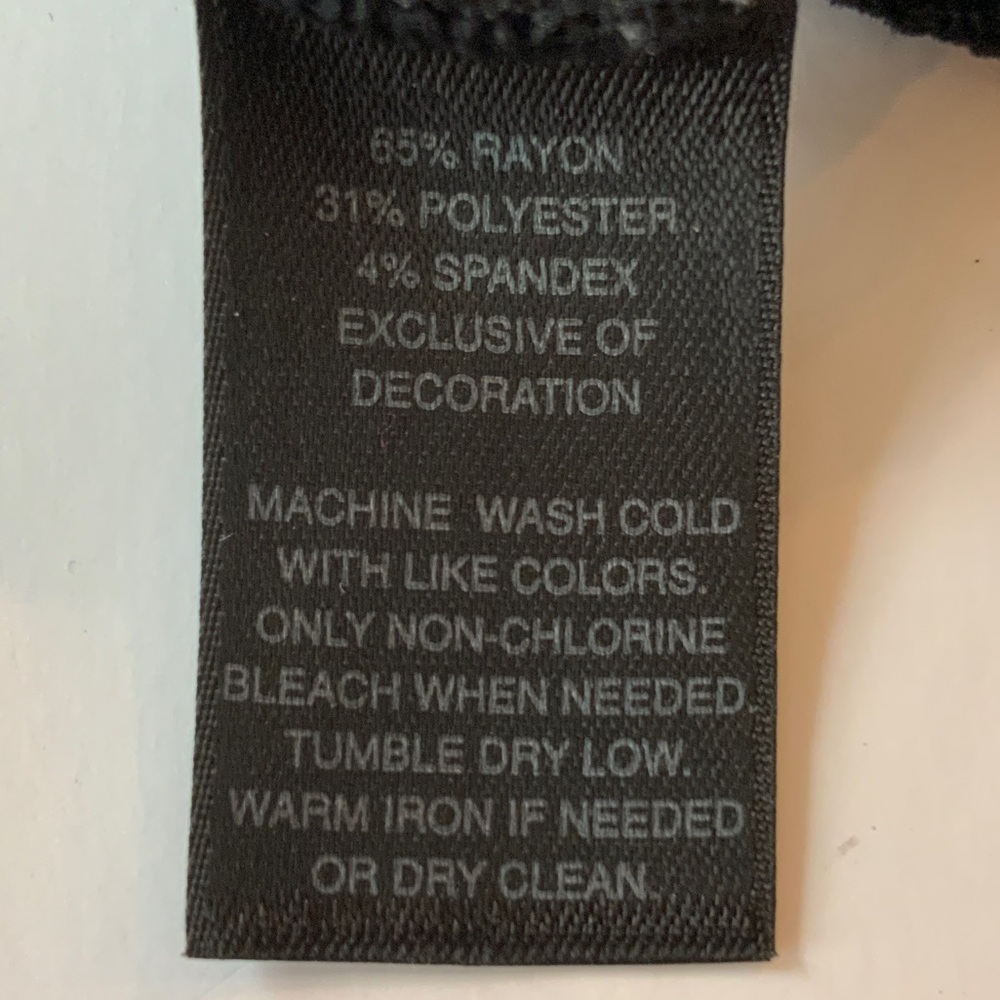 WHBM Black Ruffle Front Tank Top - Picture 8 of 8